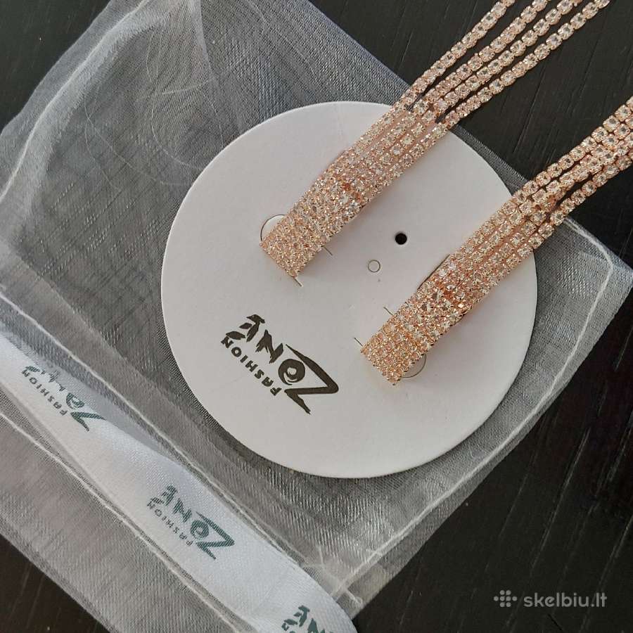 Ilgi klipsai ausims Fashion Zone, nauji - nuotraukos Nr. 7