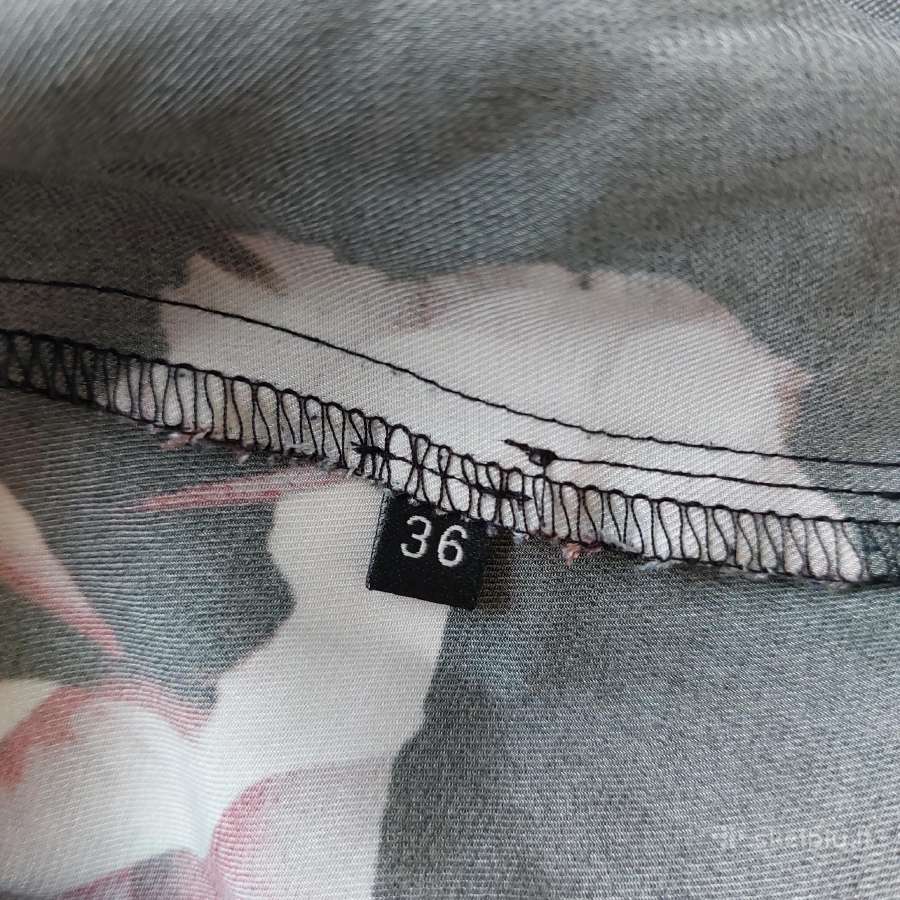 S dydžio atlasinė palaidinė su 3D printu - nuotraukos Nr. 15