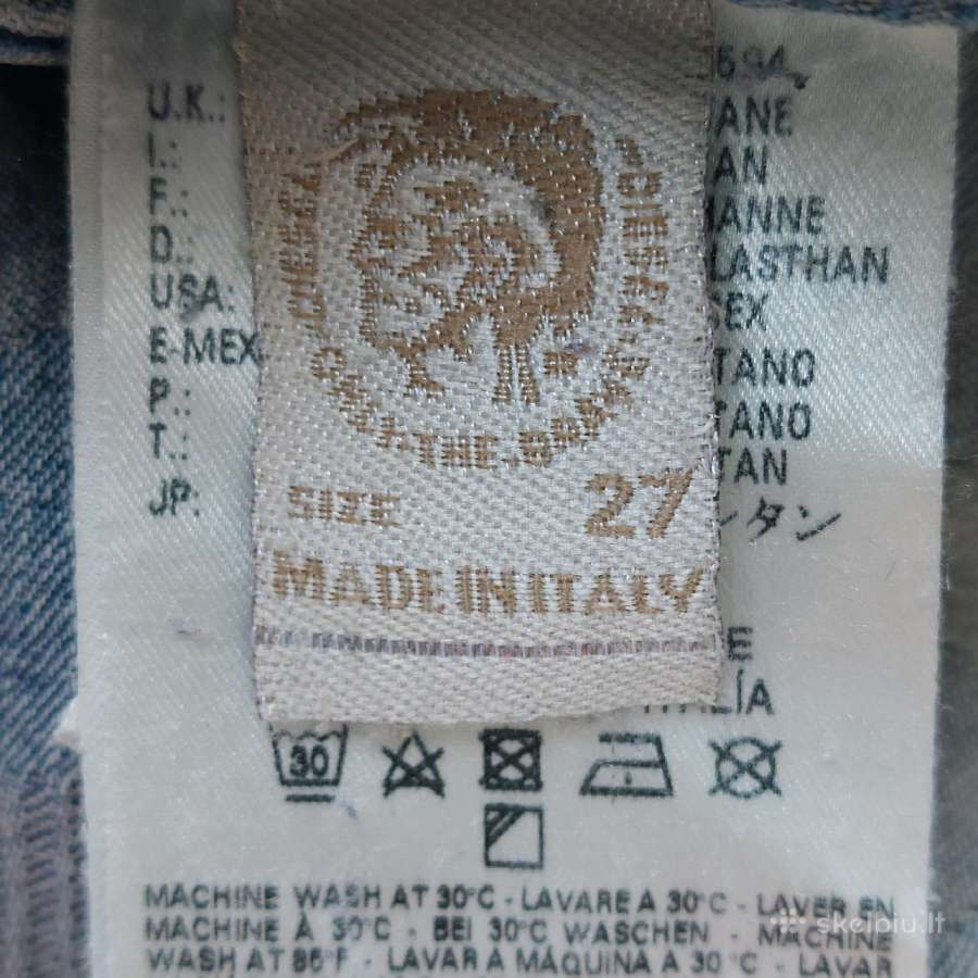 Diesel plėšyti džinsai W27 dydžio - nuotraukos Nr. 9