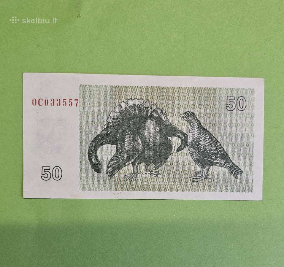 1992m. 50 talonų (tetervinai) - nuotraukos Nr. 2