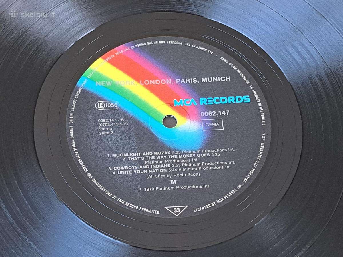 Vinilas New York, London, Paris, Munich 1979 - nuotraukos Nr. 4