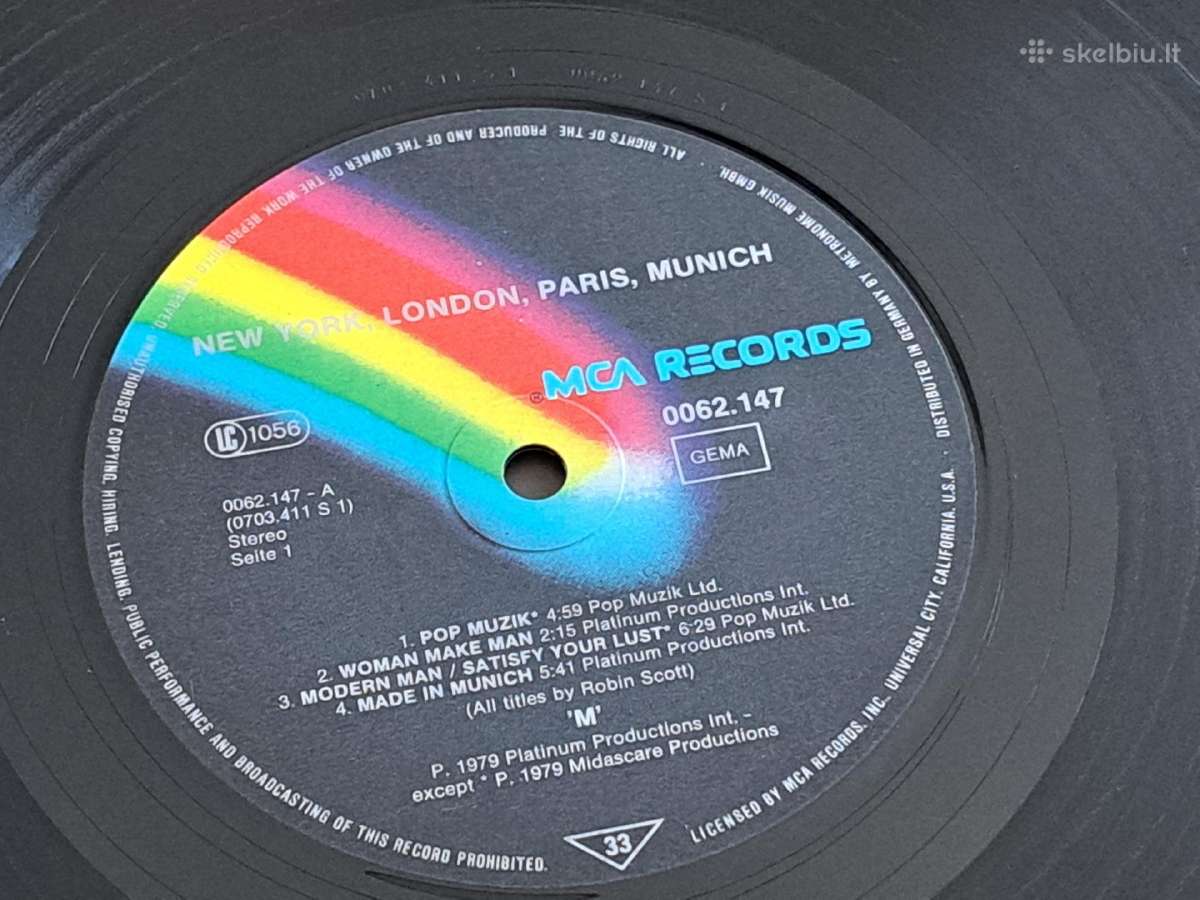 Vinilas New York, London, Paris, Munich 1979 - nuotraukos Nr. 5