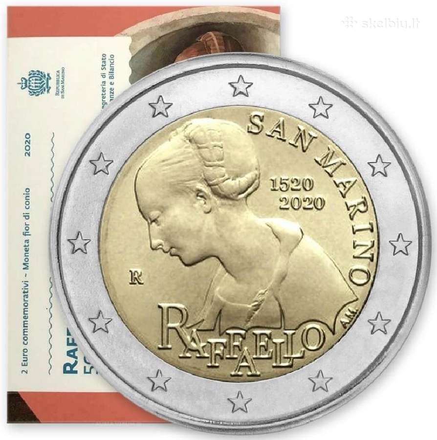 San Marino proginės ir apyvartinės euro monetos - nuotraukos Nr. 22