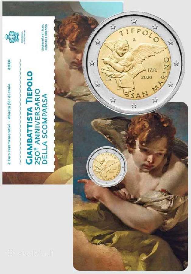 San Marino proginės ir apyvartinės euro monetos - nuotraukos Nr. 23