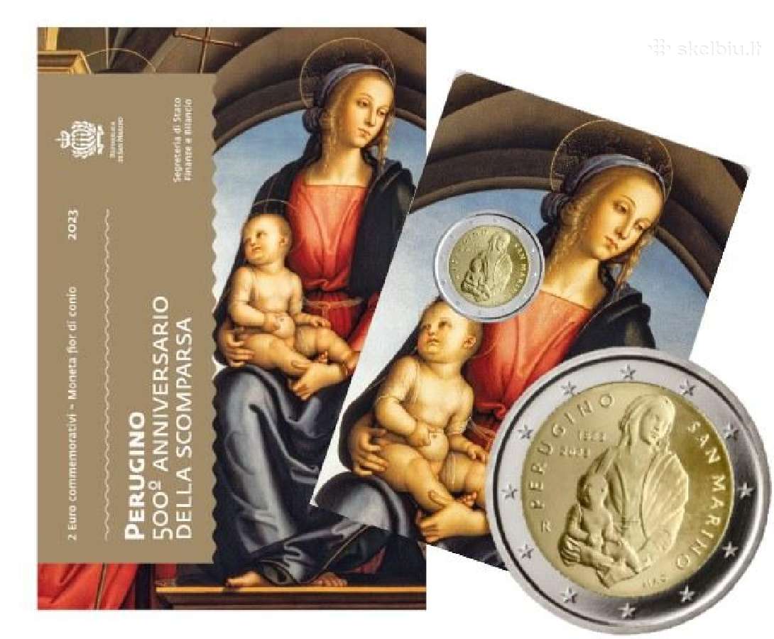 San Marino proginės ir apyvartinės euro monetos - nuotraukos Nr. 28