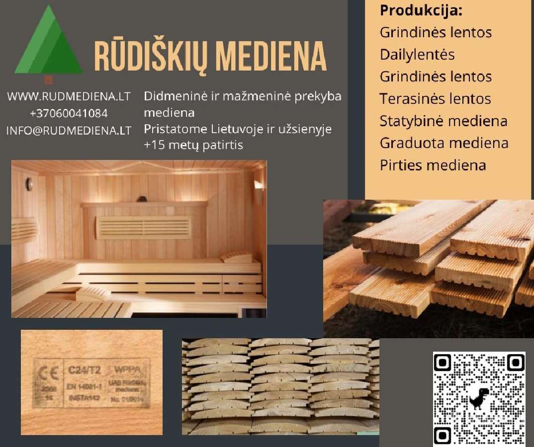 Dailylentės, terasinės, grindinės lentos ir kita. - nuotraukos Nr. 9