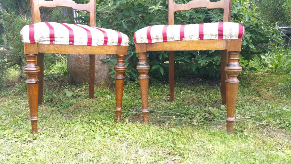 Senos antikvarinės medinės kėdės 2vnt. už 50€ - nuotraukos Nr. 3