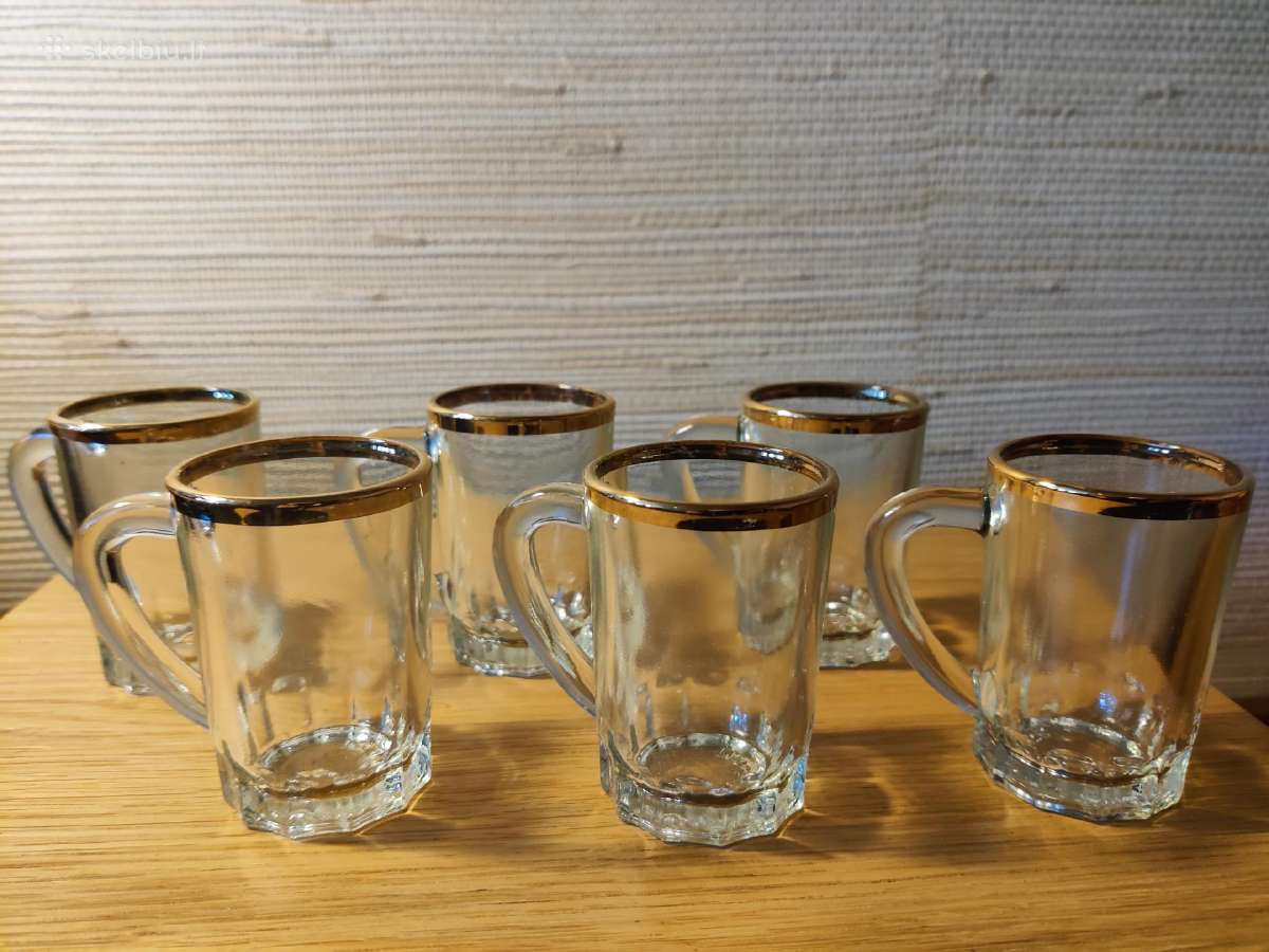Stikliukai - espresso stiklinaitės (6 vnt.)