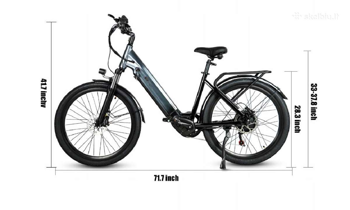 Elektrinis dviratis 48v/17ah, 45km/h - nuotraukos Nr. 11