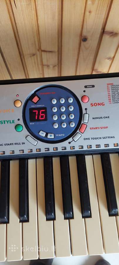 Muzikos instrumentas Yamaha Psr-125 - nuotraukos Nr. 3