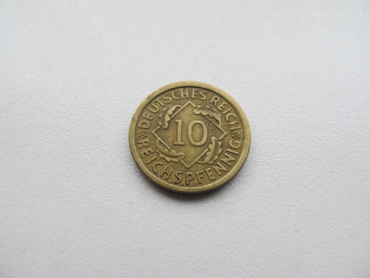 10 reichspfennig , Vokietija , 1935 A