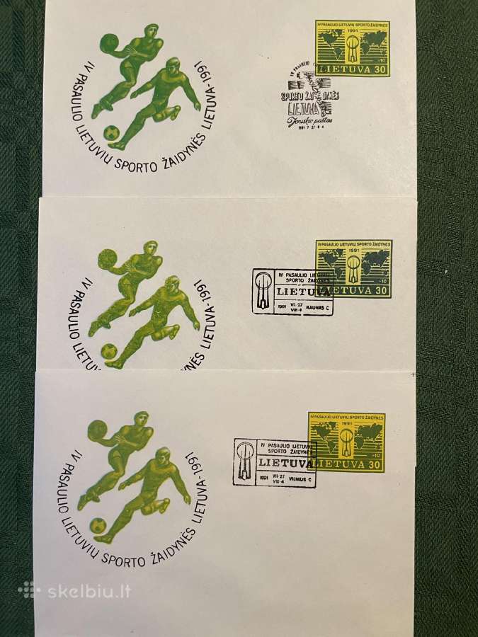 Lietuvos 1991 m. vokai su spec spaudais - nuotraukos Nr. 3