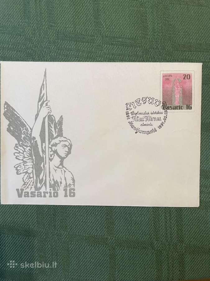 Lietuvos 1991 m. vokai su spec spaudais - nuotraukos Nr. 10