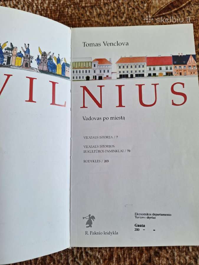 Vilnius. Vadovas po miestą. T. Venclova - nuotraukos Nr. 2