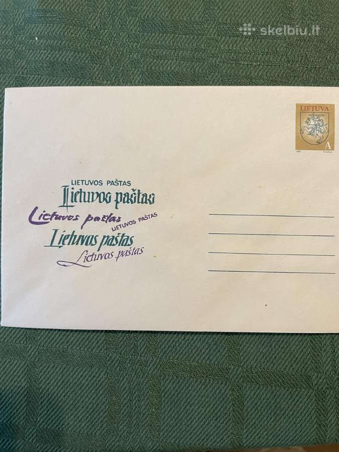 Lietuviški 1991–1992 metų markiruoti vokai - nuotraukos Nr. 9
