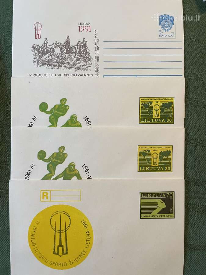 Lietuviški 1991–1992 metų markiruoti vokai - nuotraukos Nr. 8
