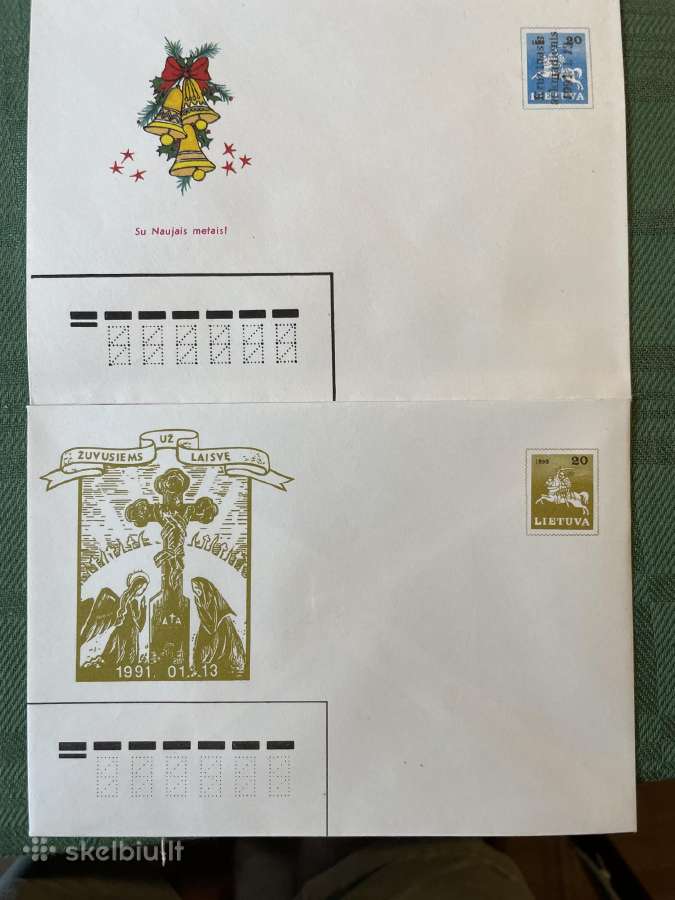 Lietuviški 1991–1992 metų markiruoti vokai - nuotraukos Nr. 7