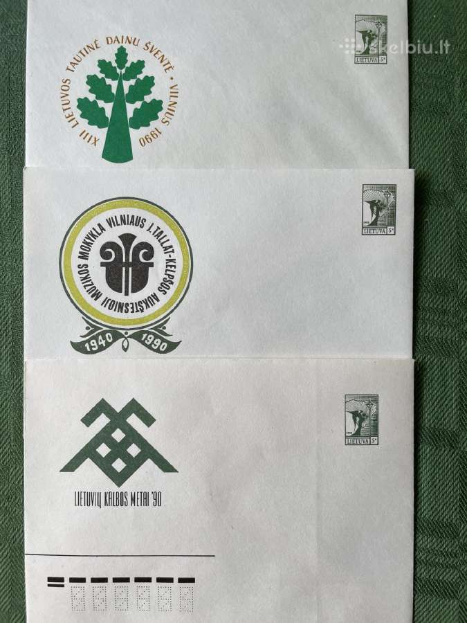 Lietuviški 1991–1992 metų markiruoti vokai - nuotraukos Nr. 3
