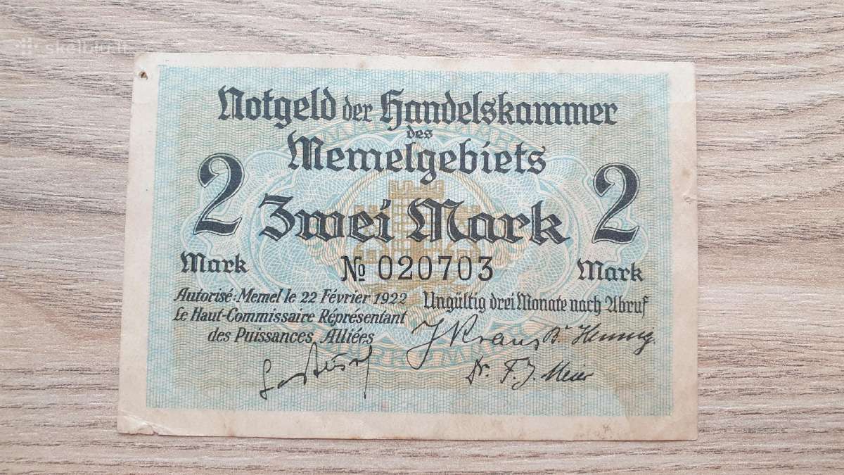 1922 metų 2 Memel markės - nuotraukos Nr. 2