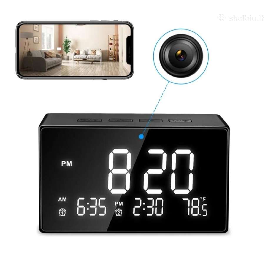 Laikrodis su slapta Full HD WiFi kamera - nuotraukos Nr. 3