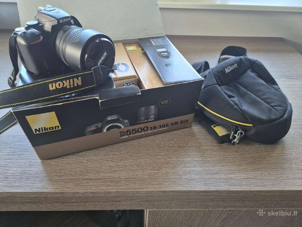 Naudotas D5500 + 18-105 Vr