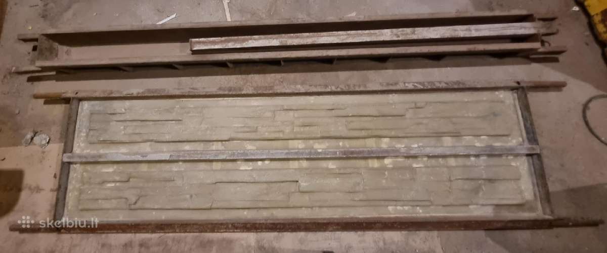 Betoninės tvoros gamybos formos