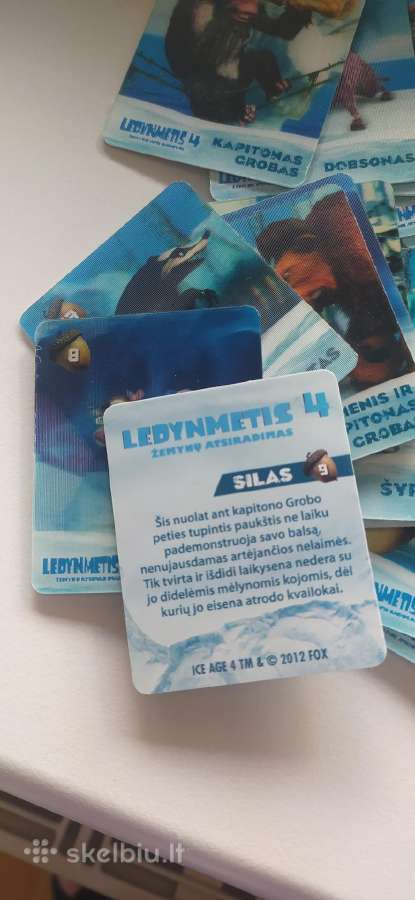 Ledynmečio kortelės (30vnt.) Ice age, Maxima - nuotraukos Nr. 4