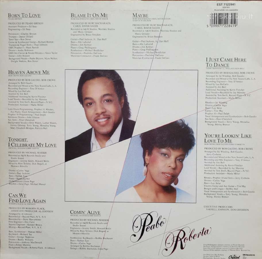 Peabo Bryson & Roberta Flack. Born To Love. 1983 - nuotraukos Nr. 2