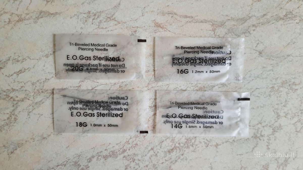 Sterilios adatos įrankis auskarų vėrimui - nuotraukos Nr. 4