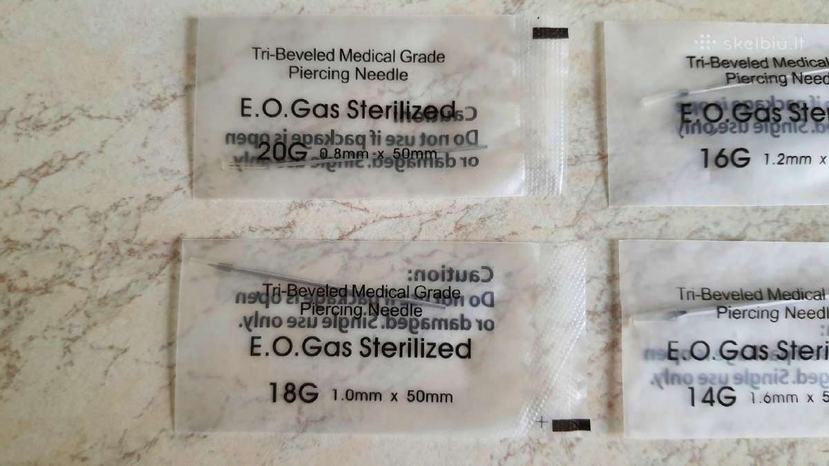 Sterilios adatos įrankis auskarų vėrimui - nuotraukos Nr. 5