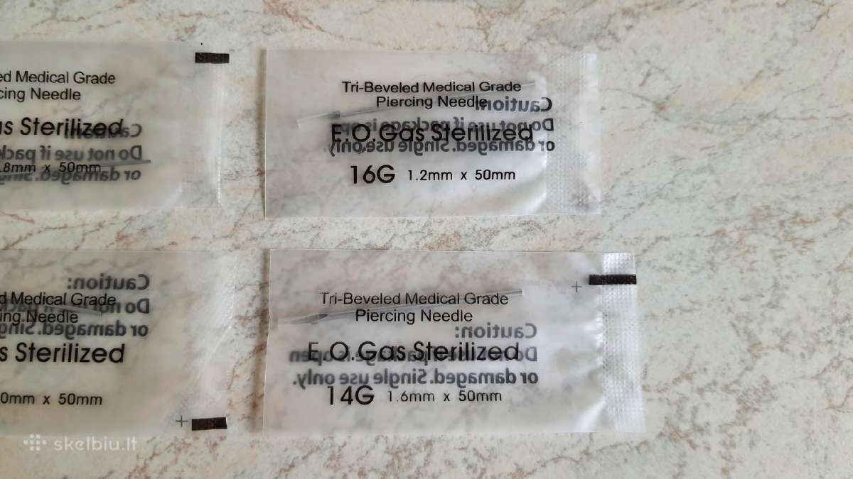 Sterilios adatos įrankis auskarų vėrimui - nuotraukos Nr. 6