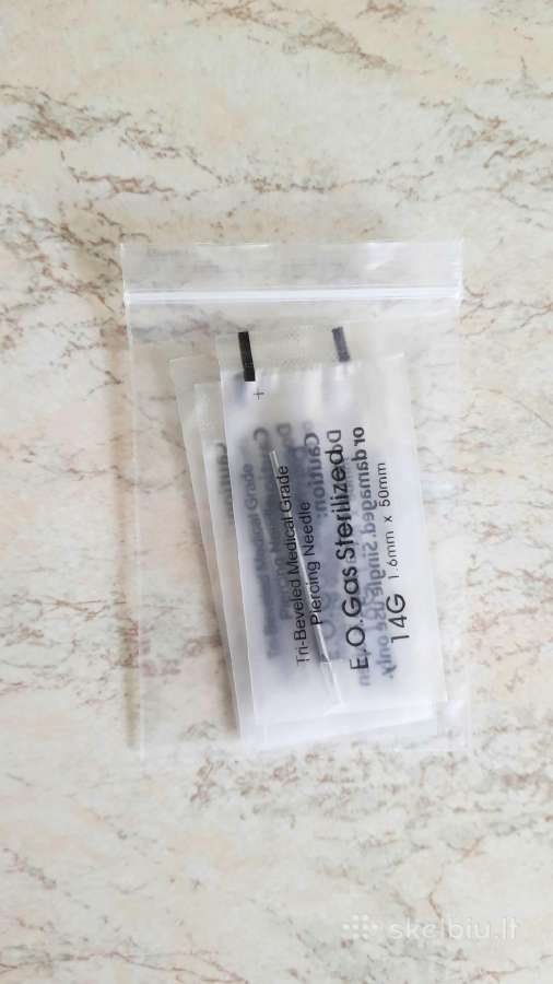 Sterilios adatos įrankis auskarų vėrimui - nuotraukos Nr. 8