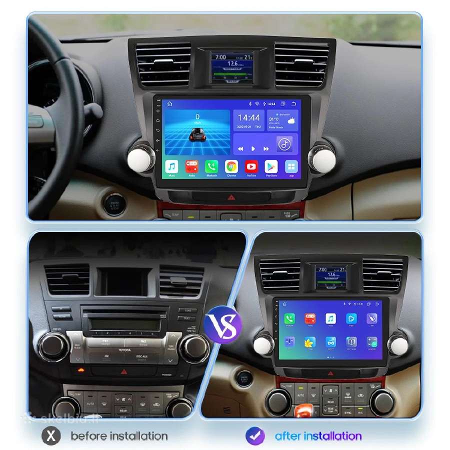 Toyota Highlander 2007-2013 android multimedija - nuotraukos Nr. 4