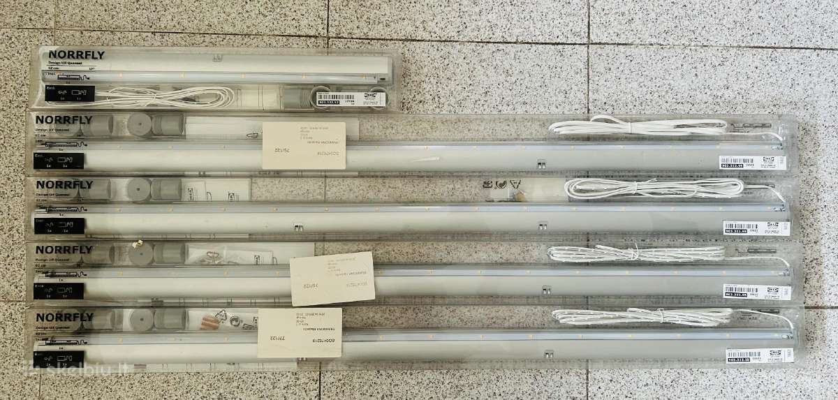 Ikea Norrfly šviestuvai spintai