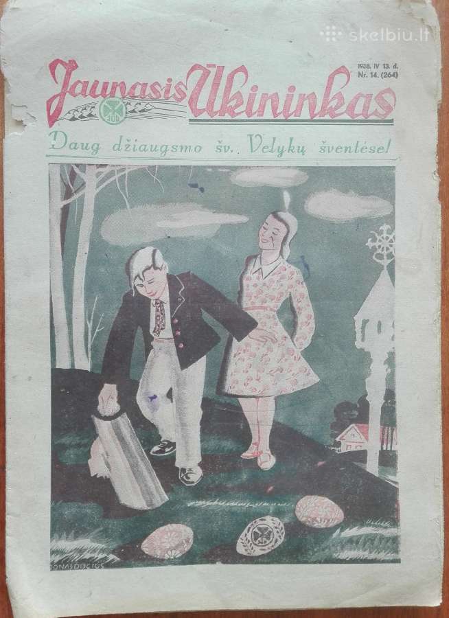 1565. Jaunasis Ūkininkas retas antikvarinis-kolekc