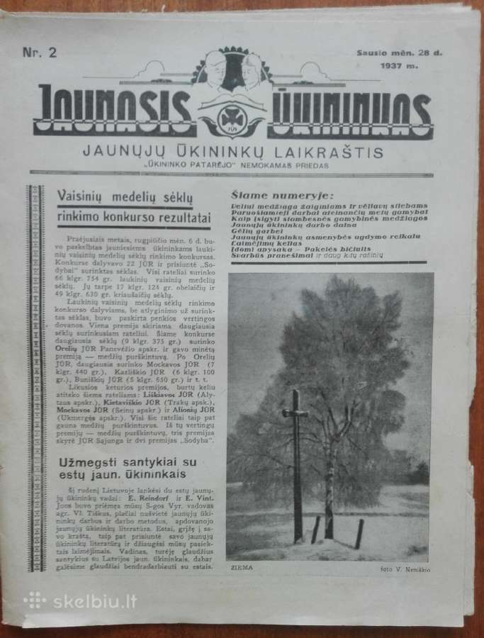 1565. Jaunasis Ūkininkas retas antikvarinis-kolekc - nuotraukos Nr. 4