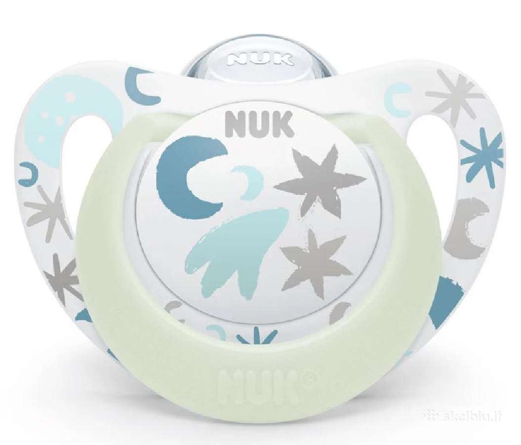 Nuk silikoninis čiulptukas, Star Night 0-6m
