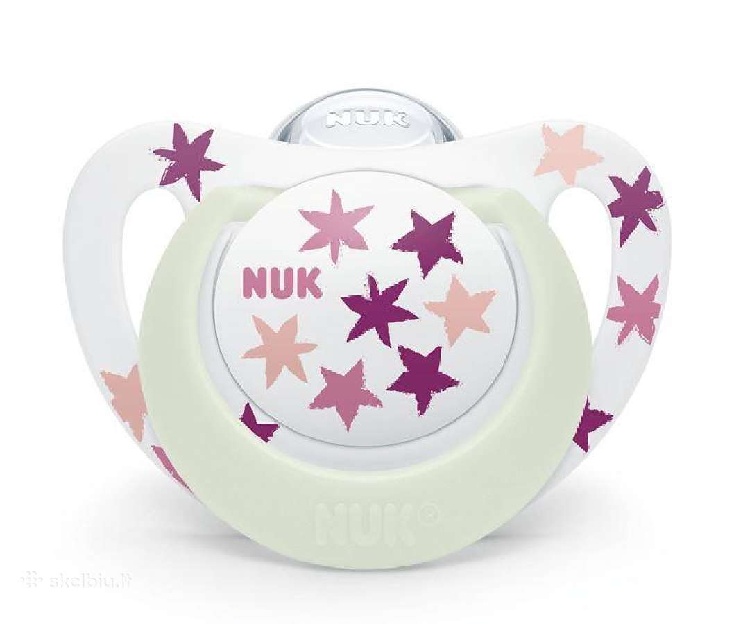 Nuk silikoninis čiulptukas, Star Night 6-18m