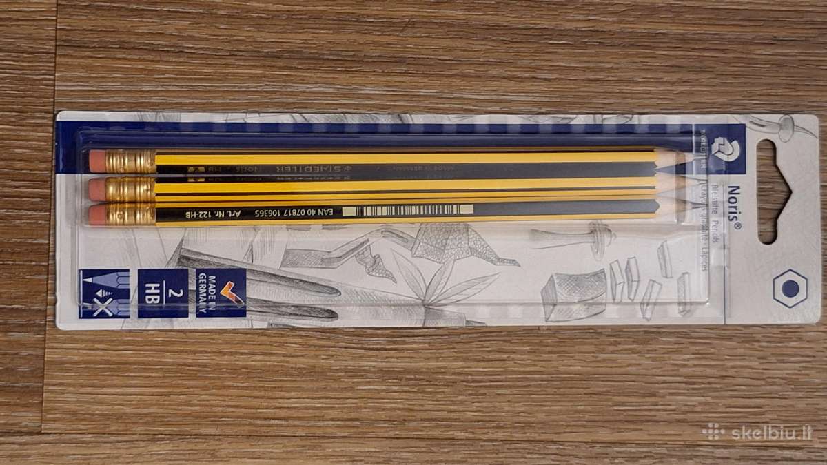 Staedtler Noris pieštukai 3vnt Hb - nuotraukos Nr. 3