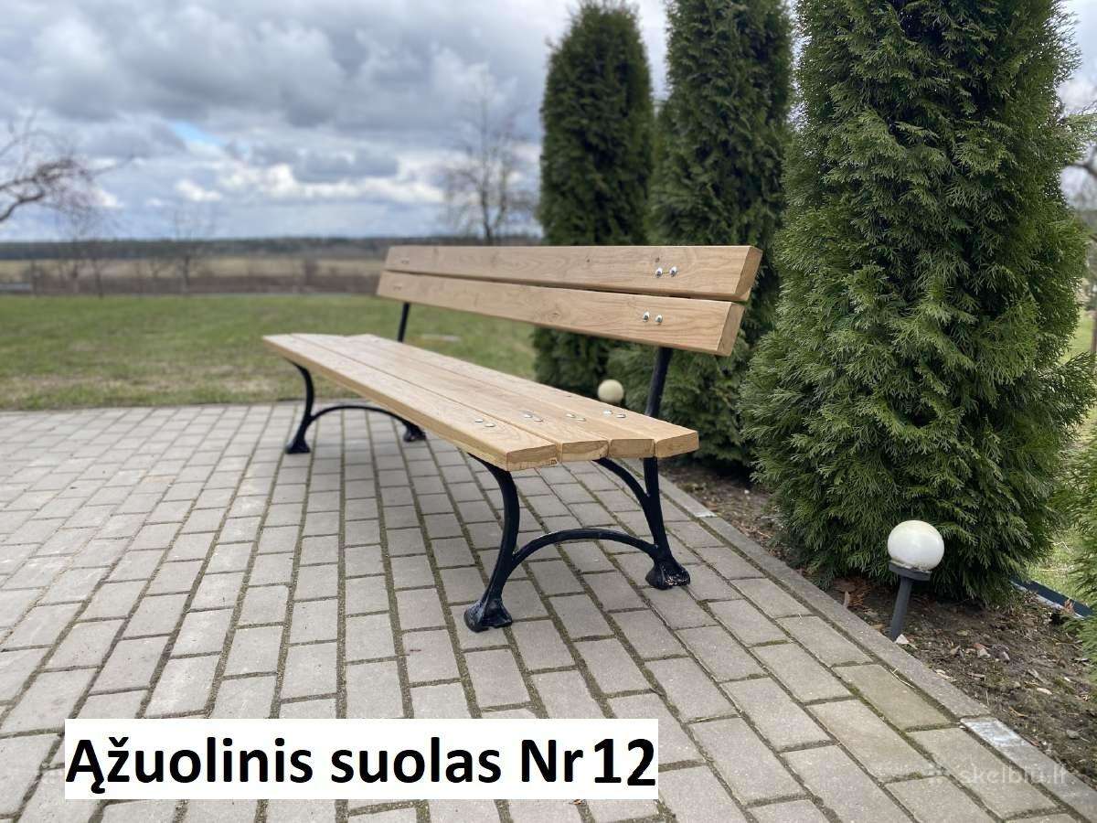 Lauko suolai, suoliukai, sūpynės, ąžuolinis suolas - nuotraukos Nr. 6