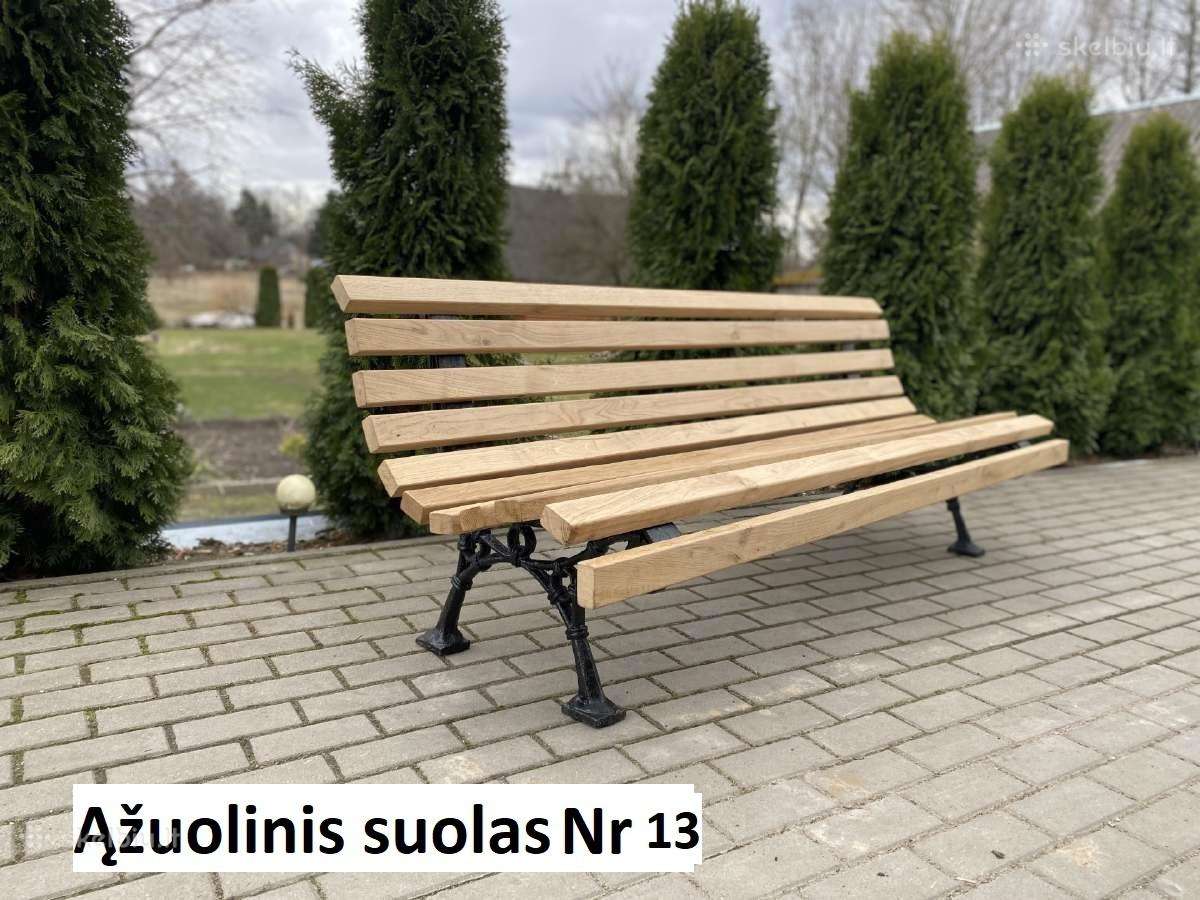 Lauko suolai, suoliukai, sūpynės, ąžuolinis suolas - nuotraukos Nr. 10