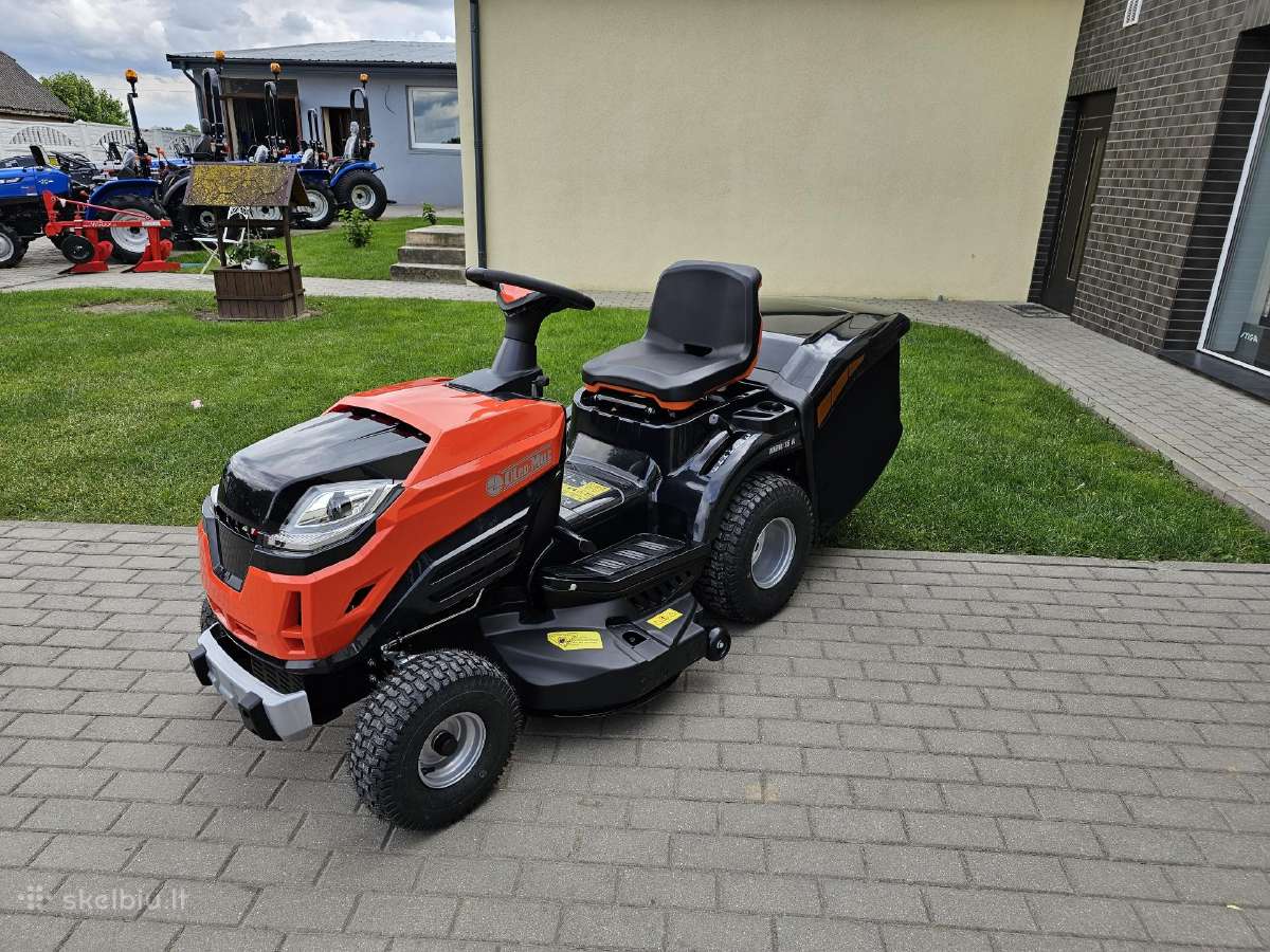 Sodo traktoriukas su krepšiu Oleo Mac 102r/16k - nuotraukos Nr. 2