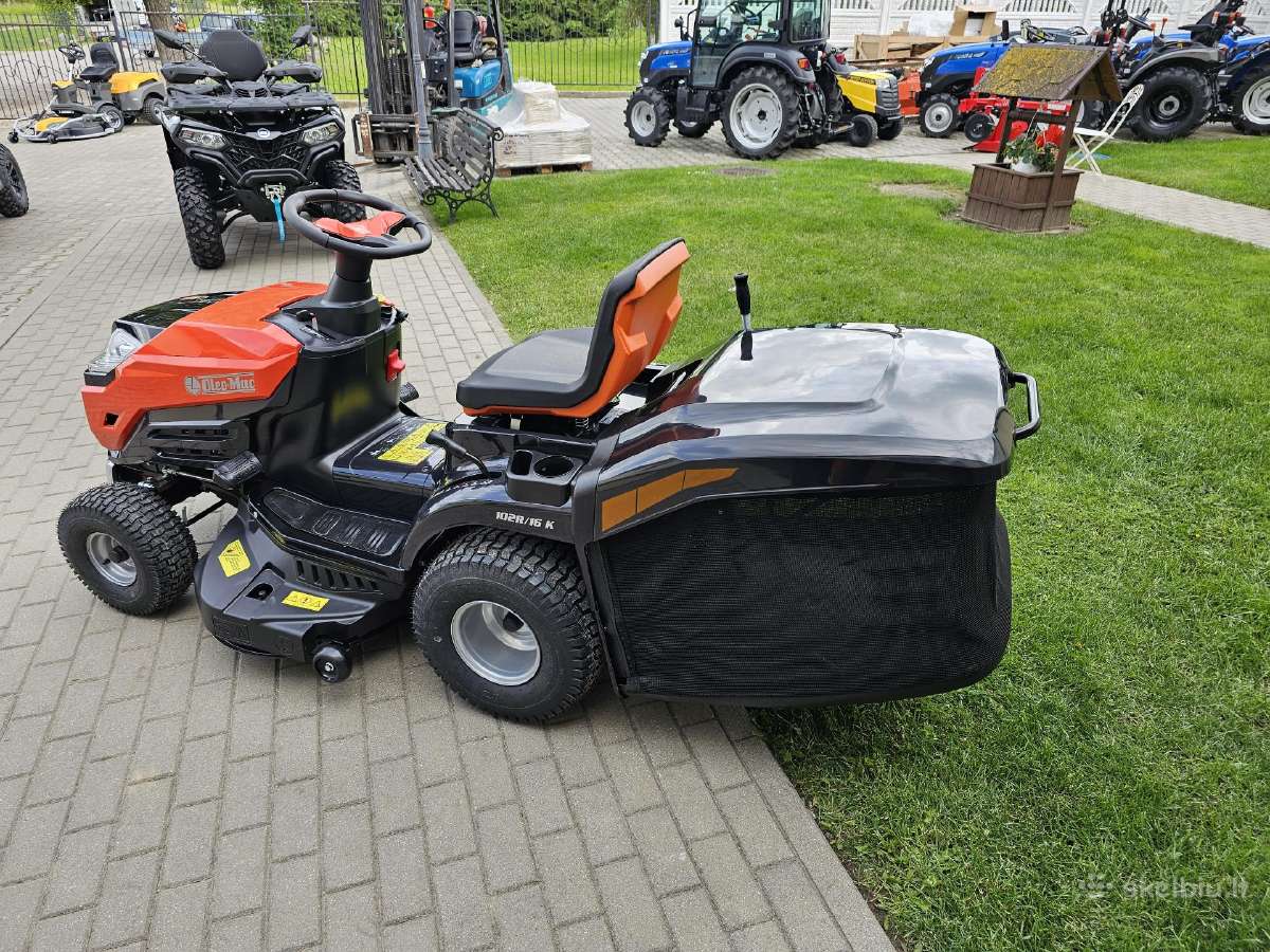 Sodo traktoriukas su krepšiu Oleo Mac 102r/16k - nuotraukos Nr. 3