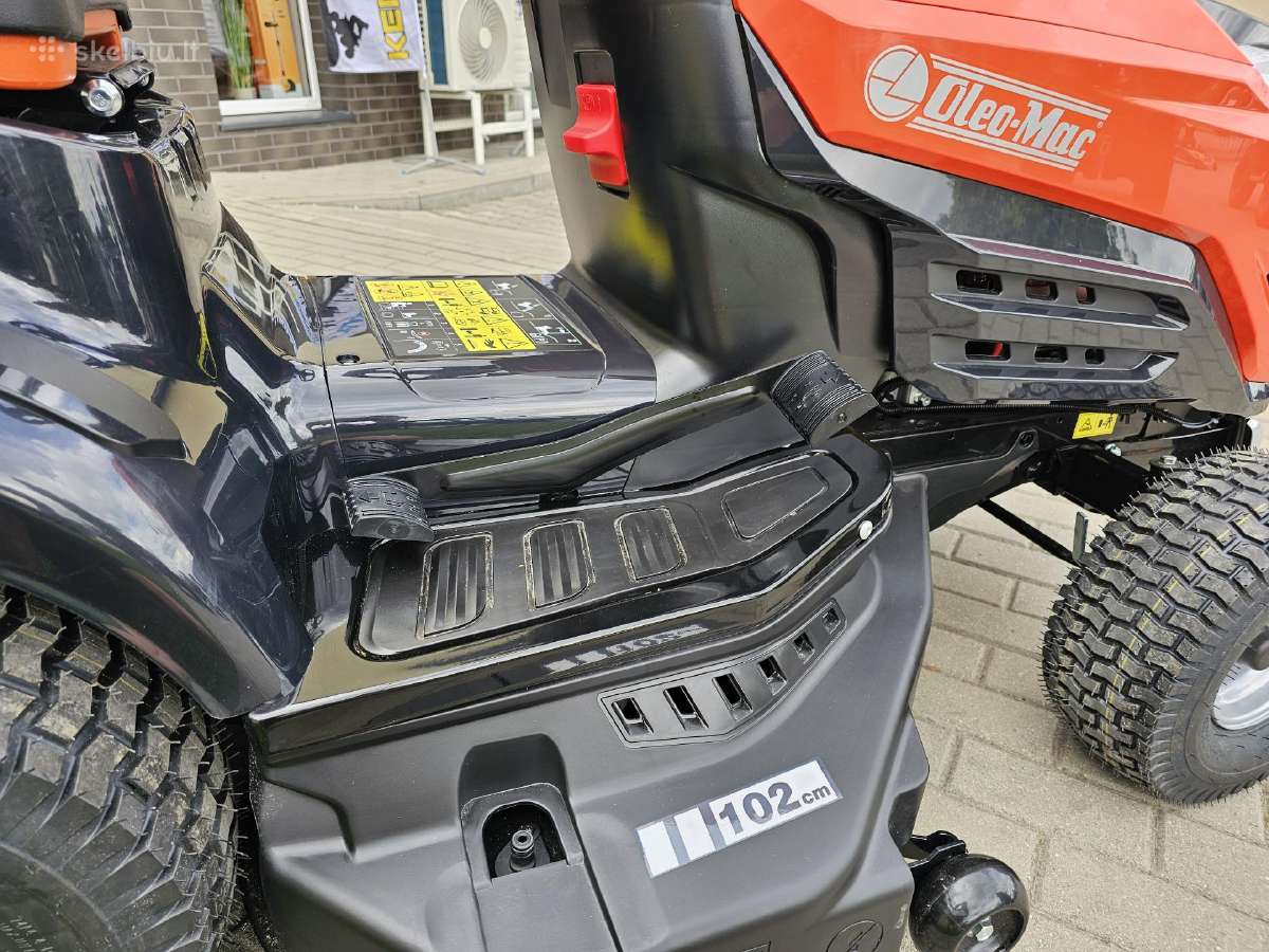Sodo traktoriukas su krepšiu Oleo Mac 102r/16k - nuotraukos Nr. 6