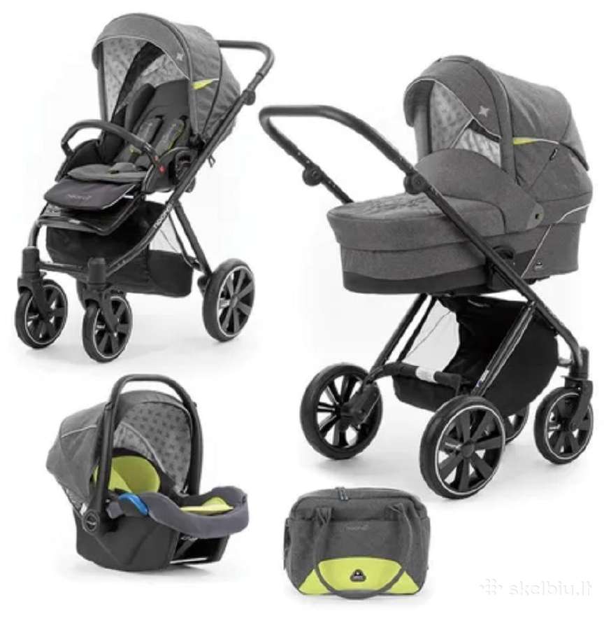 Universalus vežimėlis Noordi 3in1 pilkas