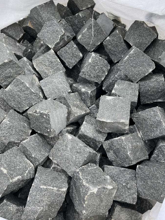 Ggranitinės trinkelės Gabro (t.pilkos) 10x10x10 cm - nuotraukos Nr. 3