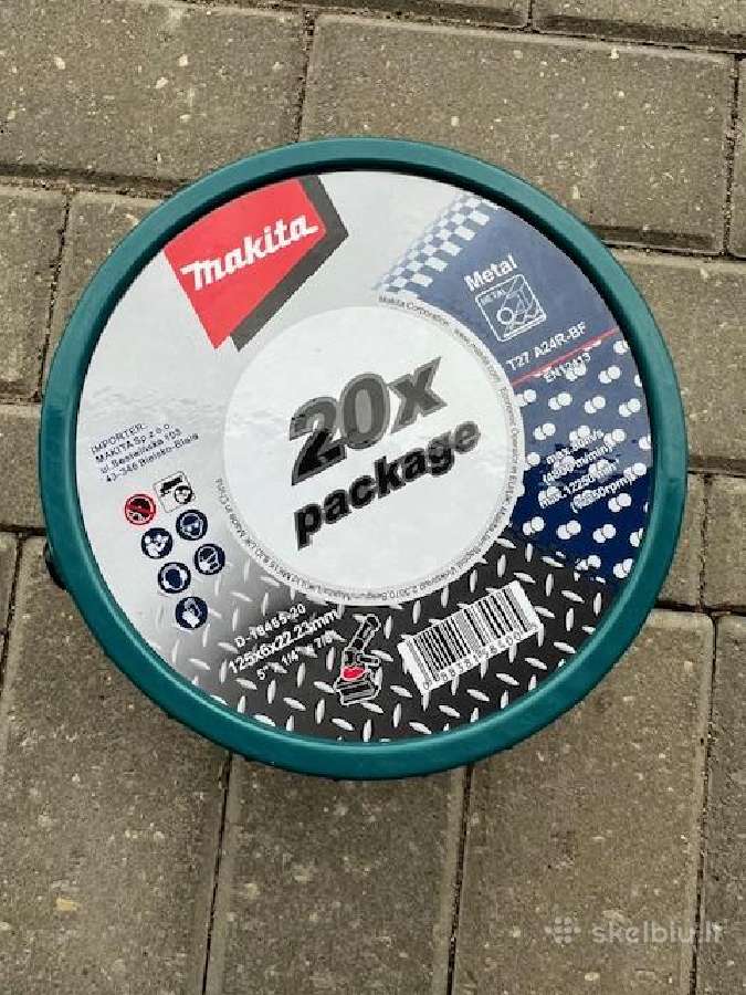 Makita metalo apdirbimo diskai , Komplekte 20vnt. - nuotraukos Nr. 2