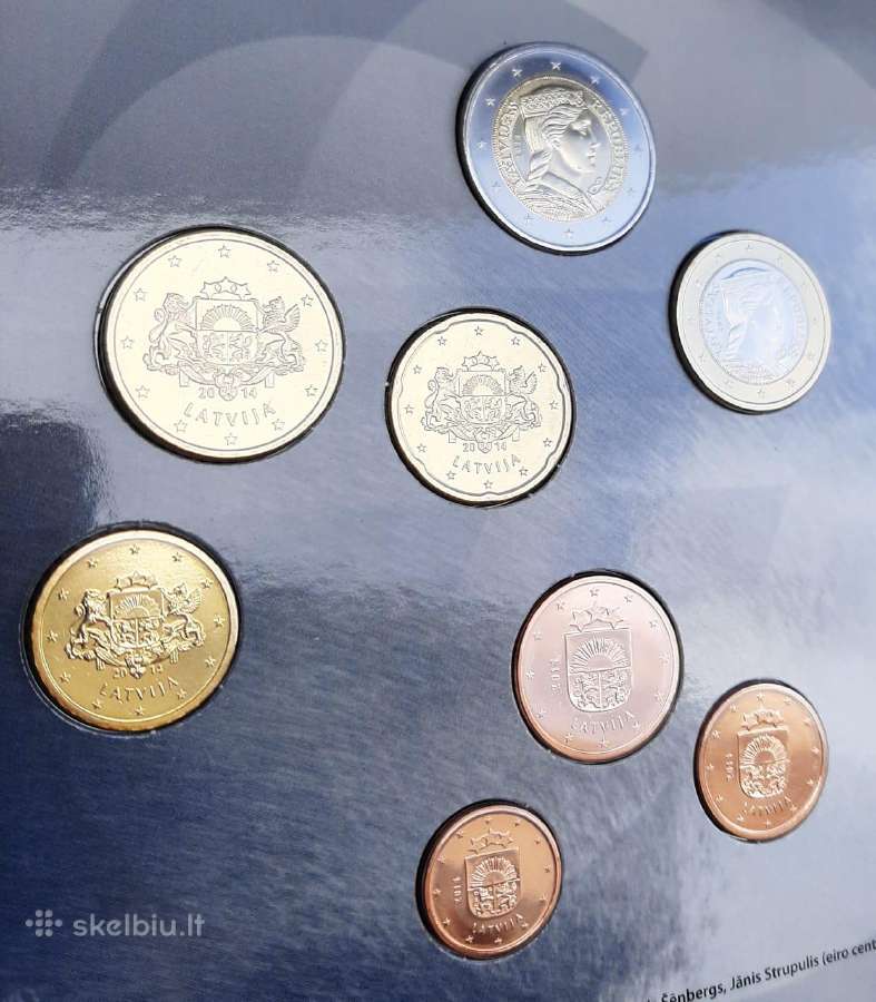 2014m. Latvijos euro monetų rinkinys - nuotraukos Nr. 4