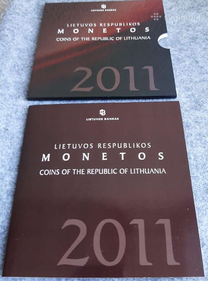 2011m. litų monetų numizmatinis rinkinys - nuotraukos Nr. 2