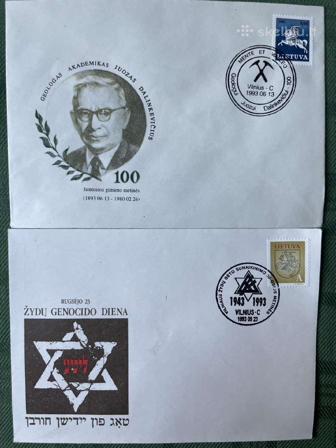 Lietuvos 1993 m. vokai su spec spaudais - nuotraukos Nr. 6